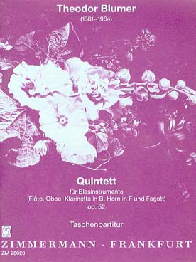 Illustration blumer quintett op. 52 (conducteur)