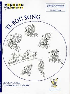 Illustration de Ti-Bou song pour ensemble de percussions et ensemble de saxophones altos