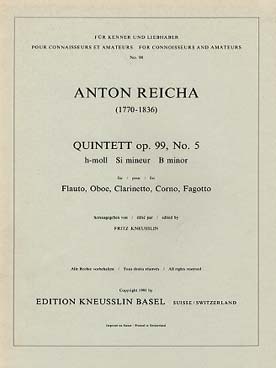 Illustration de Quintette op. 99/5 en si m    