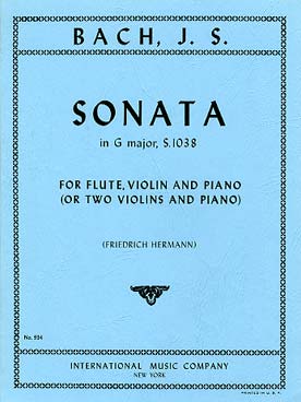Illustration de Sonate BWV 1038 en sol M