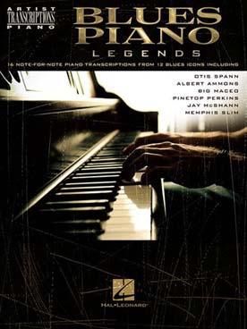 Illustration blues piano legends