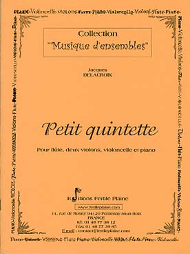 Illustration de Petit quintette pour flûte, 2 violons,  violoncelle et piano