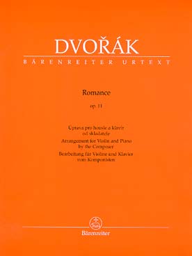 Illustration de Romance op. 11 (arrangement pour violon et piano par le compositeur)