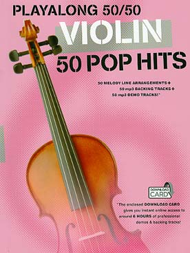 Illustration playalong 50/50 pop hits violon