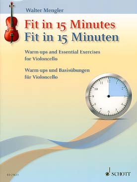 Illustration de Fit in 15 Minutes : warm-ups and essential exercises (anglais/allemand)