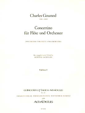 Illustration gounod concertino pour flute & orchestre