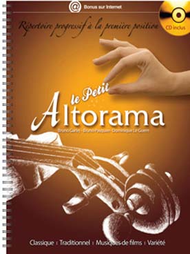 Illustration de Le PETIT ALTORAMA, par Garlej/Pasquier/ Le Guern. Répertoire classique, jazz, musique de film et variétés, avec CD d'écoute