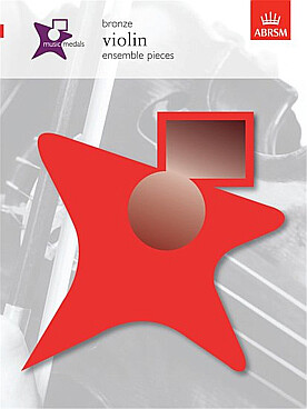 Illustration de MUSIC MEDALS VIOLIN ENSEMBLE PIECES - Bronze