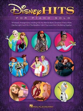 Illustration de DISNEY HITS FOR PIANO SOLO