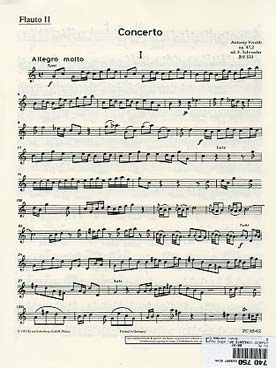 Illustration de Concerto op. 47/2 en do M pour 2 flutes - flûte 2