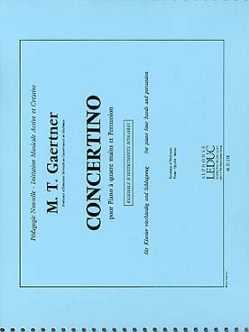Illustration de Concertino pour piano 4 mains et percussion
