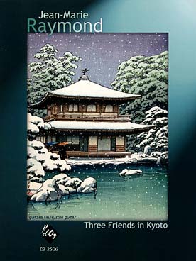 Illustration de Three friends in Kyoto