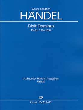 Illustration de Dixit Dominus HWV 232 pour soli, chœur et orchestre, réd. piano