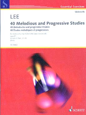 Illustration de 40 Études mélodiques et progresives  op. 31 - éd. Schott Vol. 2 : N° 23 à 40