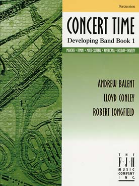 Illustration de CONCERT TIME - Developping band book 1 : percussion
