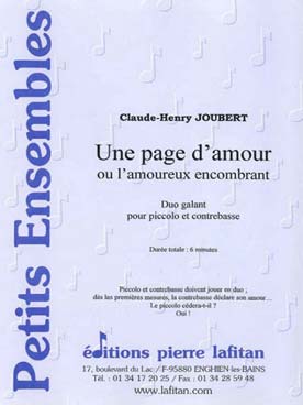Illustration joubert page d'amour (une)