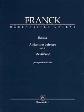 Illustration franck andantino quietoso op. 6 - sonate