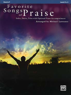Illustration de FAVOURITE SONGS OF PRAISE pour cor solo, duo ou trio et piano