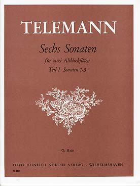 Illustration telemann 6 sonates vol. 1 : sonates 1 a 