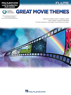 Illustration de GREAT MOVIE THEMES avec téléchargement de l'accompagnement piano - flûte