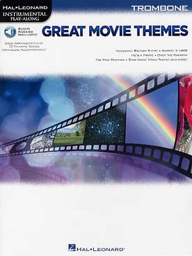 Illustration de GREAT MOVIE THEMES avec téléchargement de l'accompagnement piano - trombone