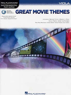 Illustration de GREAT MOVIE THEMES avec téléchargement de l'accompagnement piano - alto