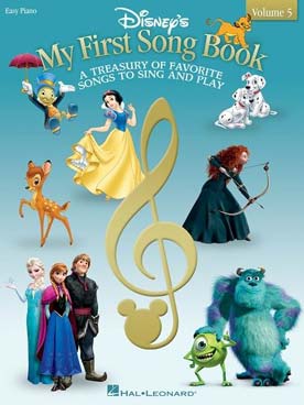 Illustration de DISNEY MY FIRST SONGBOOK (easy piano) : 16 arrangements faciles (P/V/G) - Vol. 5