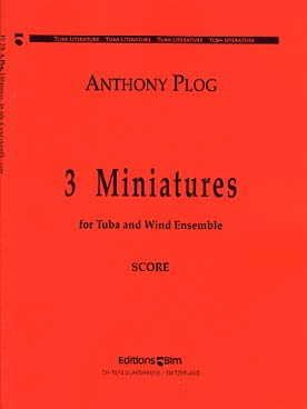 Illustration de 3 Miniatures pour tuba solo et vents - Conducteur