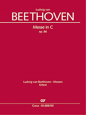 Illustration de Messe en do M op. 86 pour solos SATB, chœur SATB et orchestre Chant/piano