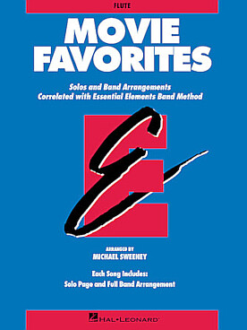 Illustration de ESSENTIAL ELEMENTS MOVIE FAVORITES VALUE PAK pour jouer en solo ou en orchestre