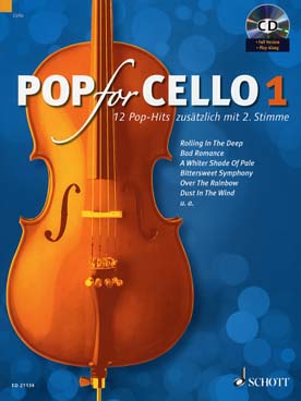 Illustration de POP FOR CELLO : succès pop arr. pour 1 ou 2 violoncelles avec accès audio - Vol. 1