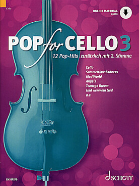 Illustration de POP FOR CELLO : succès pop arr. pour 1 ou 2 violoncelles avec accès audio - Vol. 3