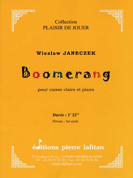 Illustration de Boomerang pour caisse claire et piano