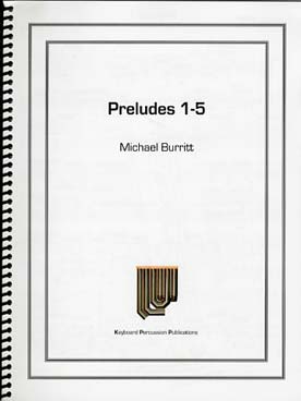 Illustration burritt preludes 1 a 5 pour marimba solo