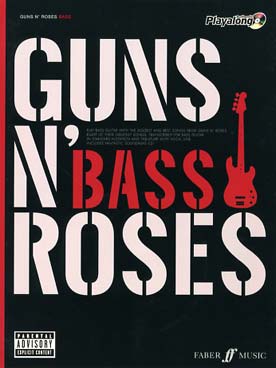 Illustration guns n'roses authentic bass play-along