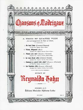 Illustration de Chansons et madrigaux à 3 et 4 voix avec accompagnement de piano ad libitum