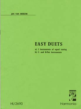 Illustration de Easy duets pour 2 instruments de même tonalité ou pour un instrument en ut et un instrument en si b