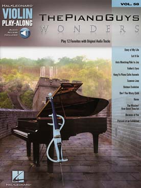 Illustration de VIOLIN PLAY ALONG - Vol.58 : The Piano Guys - Wonders