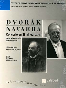 Illustration de Concerto op. 104 en si m pour violoncelle et orchestre, réd. piano avec CD