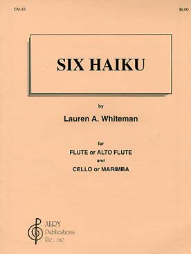 Illustration de Six Haiku pour flûte (ou flûte alto) et violoncelle (ou marimba) - conducteur