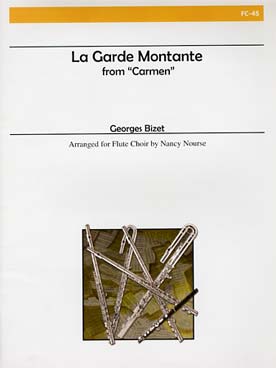 Illustration de La Garde montante de Carmen pour 8 flûtes (conducteur et parties)