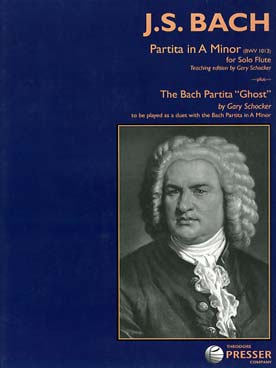 Illustration bach js partita bwv 1013 en la min