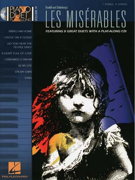 Illustration de PIANO DUET PLAY ALONG - N° 14 : Les Misérables