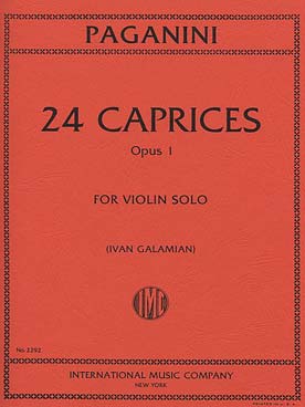 Illustration de 24 Caprices op. 1 - éd. I.M.C