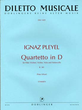 Illustration pleyel quatuor b. 381 en re maj parties