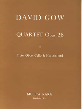 Illustration de Quatuor op. 28 pour flûte, hautbois, violoncelle et clavecin