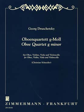 Illustration druschetzky quatuor en sol min