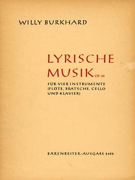 Illustration de Lyrische musik op. 88 pour flûte, alto, violoncelle et piano