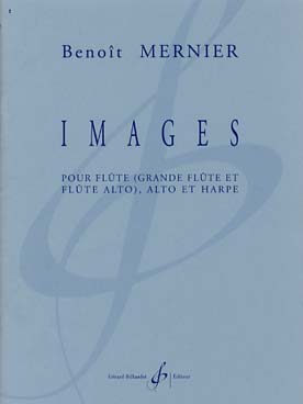 Illustration de Images pour flûte (grande flûte et flûte alto), alto et harpe