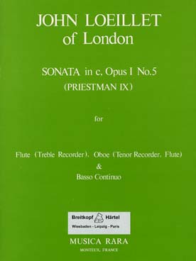Illustration de Sonate op. 1/5 en do m